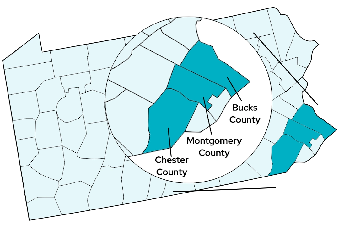 pennysalvania-map-service-areas Home care service areas map